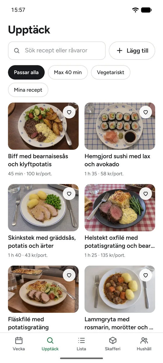 Gasture i en telefon